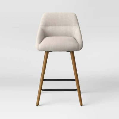 Timo Swivel Counter Height Barstool With Wood - Threshold™ - Image 2