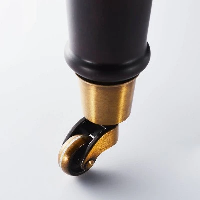 Mercer Rolled Upholstered Arm Chair With Casters Cream - Threshold™ Designed With Studio McGee - Image 5