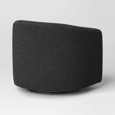 Aveline Large Scale Faux Shearling Swivel Chair - Threshold™ - Image 3