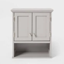 Wood Wall Cabinet Gray - Threshold™