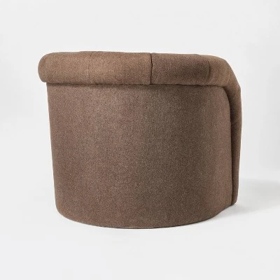 Channeled Curved Back Accent Chair Velvet - Threshold™ Designed With Studio McGee - Image 3