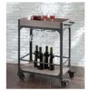 Franklin Bar Cart And Wine Rack Weathered Gray - Threshold™