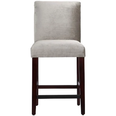25" Velvet Parsons Counter Height Barstool Wood - Threshold™ - Image 11