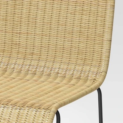 Chapin Modern Woven Counter Height Barstool With Metal Legs - Threshold™ - Image 4